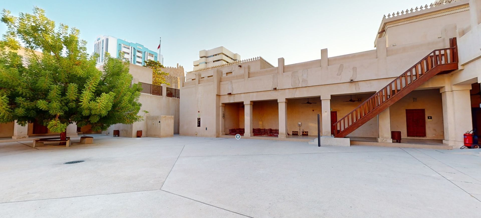Sharjah Fort (Al Hisn) courtyard and traditional architecture
